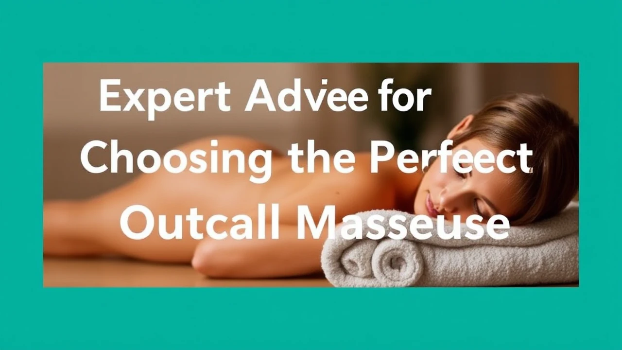 Expert Advice for Choosing the Perfect Outcall Masseuse