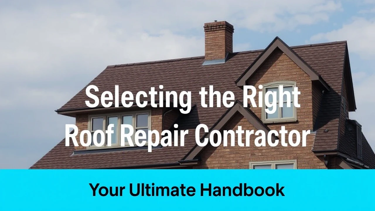 Your Ultimate Handbook to Selecting the Right Roof Repair Contractor