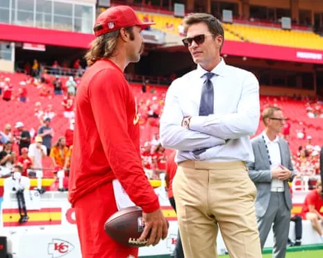 The seven-time Super Bowl champion ignites social media outrage after showing up in Las Vegas Raiders sideline box